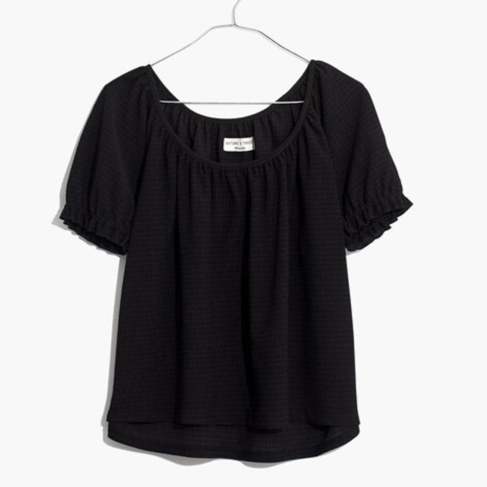 Madewell Texture & Thread Peasant Blouse